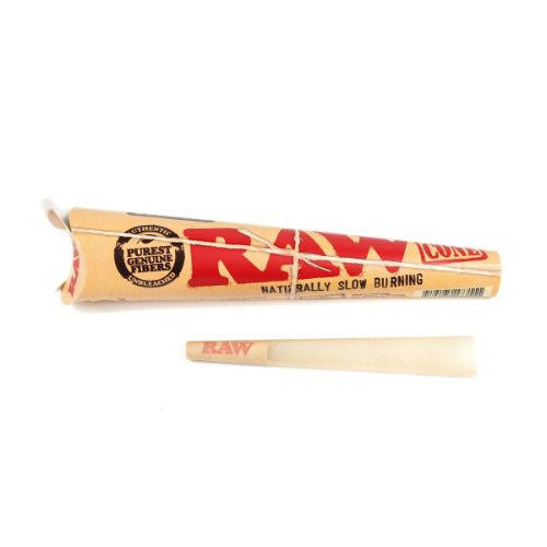 Raw Pre-Rolled Cones • 1 1/4in • 6pk