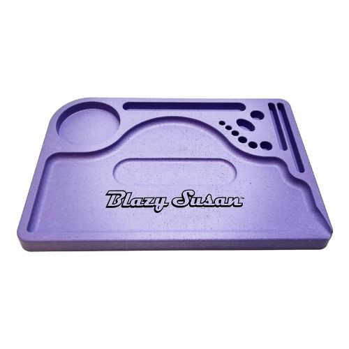 Blazy Susan Purple Hemp Plastic Rolling Tray