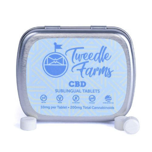 Tweedle Farms CBD Sublingual Tablets • 200mg • 20ct • Mint 