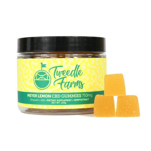 Tweedle Farms CBD Gummies • 750mg • 30ct • Meyer Lemon 