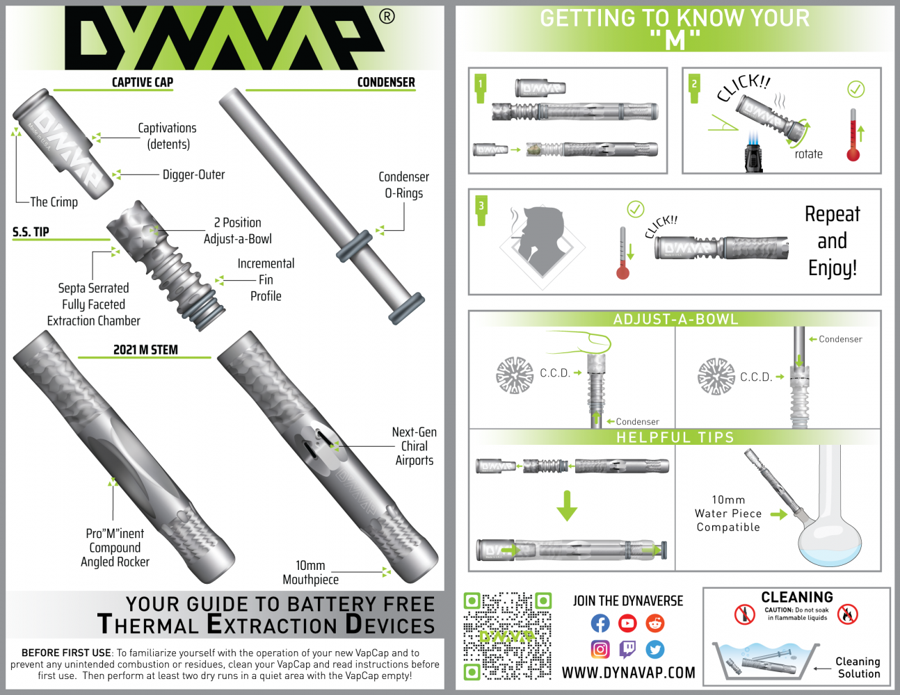 DynaVap M layout